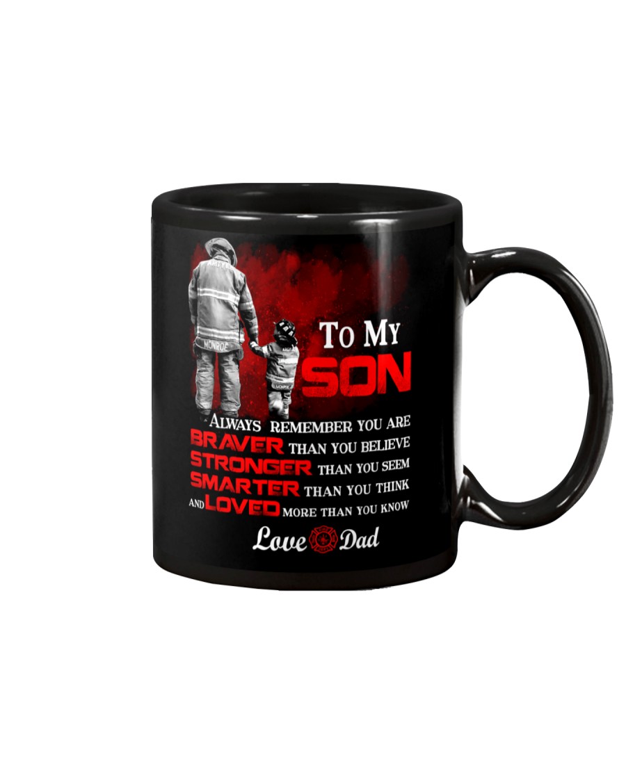 Firefighter To my Son Mug