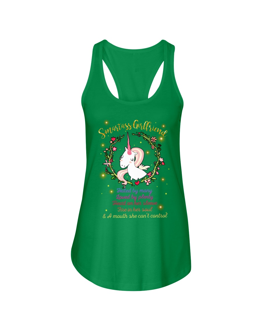 Unicorn Smartass Girlfriend Mug Ladies Flowy Tank