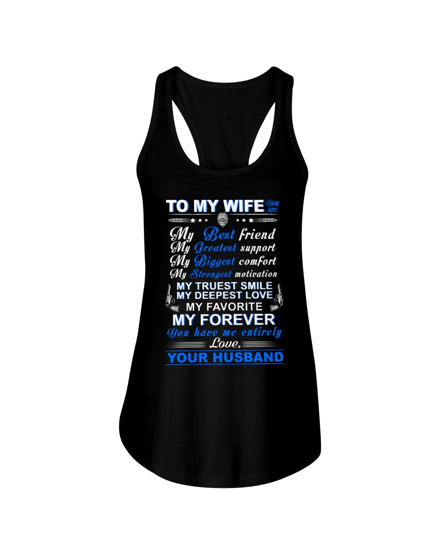 Police My Wife Have Me Entirely Mug Ladies Flowy Tank