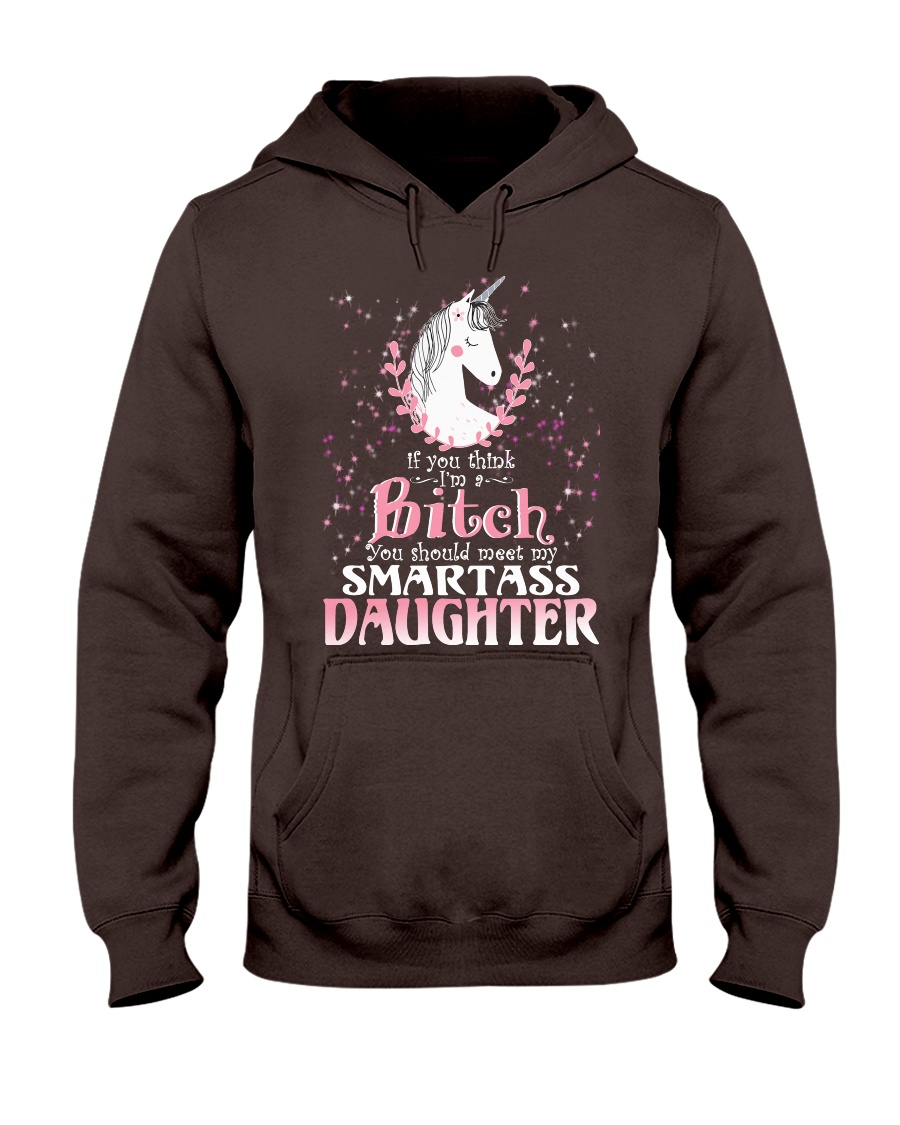 Unicorn Smartass Daughter Mug Hooded Sweatshirt