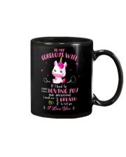 Unicorn Loving You And Breathing Mug Mug thumbnail