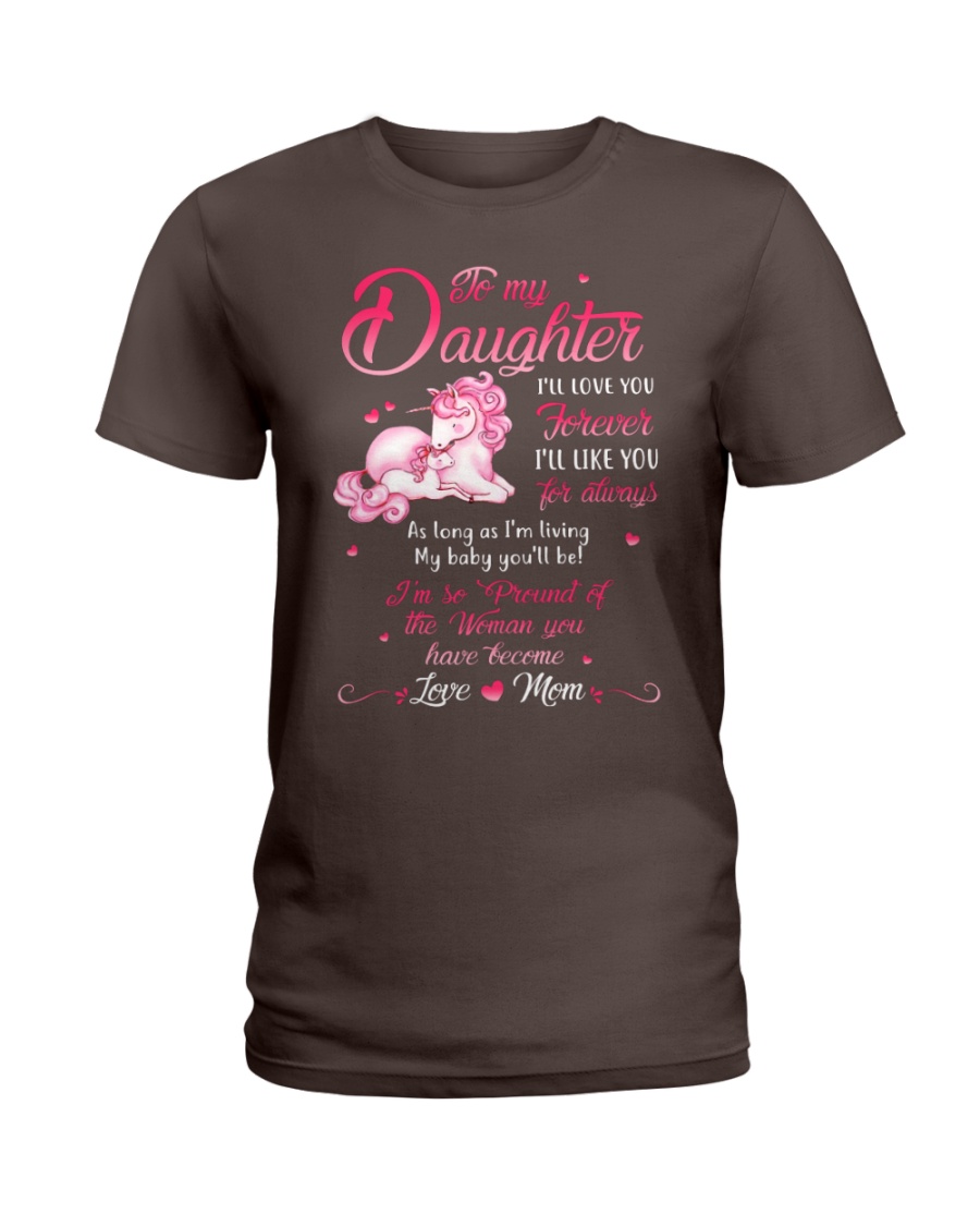 Unicorn I Will Love You Forever Mug Ladies T-Shirt