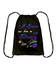 February Birthday 5th Drawstring Bag tile