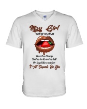 May Girl V-Neck T-Shirt tile