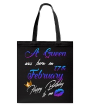 February Birthday 17th Tote Bag tile