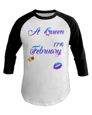 February Birthday 17th Baseball Tee tile