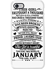 January Girl Phone Case tile