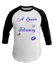 February Birthday 1st Baseball Tee tile