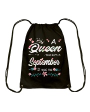 September Girl Drawstring Bag tile
