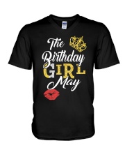 May Girl V-Neck T-Shirt tile
