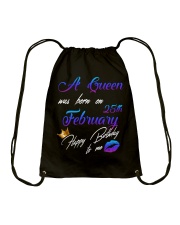 February Birthday 25th Drawstring Bag tile