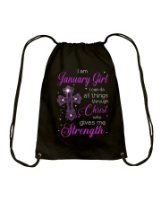 January Girl Drawstring Bag tile