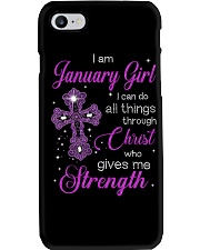 January Girl Phone Case tile