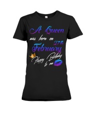 February Birthday 27th Premium Fit Ladies Tee tile