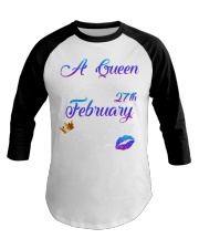 February Birthday 27th Baseball Tee tile