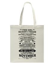 November Girl Tote Bag tile