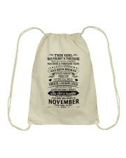 November Girl Drawstring Bag tile