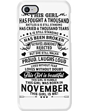 November Girl Phone Case tile