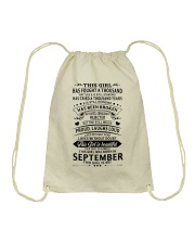 September Girl Drawstring Bag tile