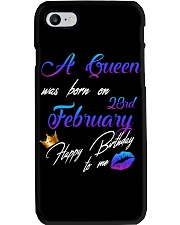 February Birthday 23rd Phone Case tile