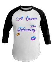 February Birthday 23rd Baseball Tee tile