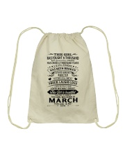 March Girl Drawstring Bag tile