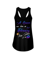 February Birthday 3rd Ladies Flowy Tank tile