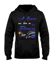 February Birthday 3rd Hooded Sweatshirt front