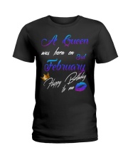 February Birthday 3rd Ladies T-Shirt tile