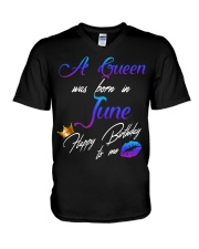 June Girl V-Neck T-Shirt tile