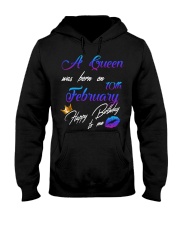 February Birthday 10th Hooded Sweatshirt front
