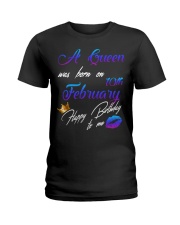 February Birthday 10th Ladies T-Shirt tile