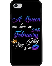 February Birthday 24th Phone Case tile