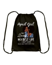 April Girl Drawstring Bag tile
