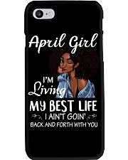 April Girl Phone Case tile