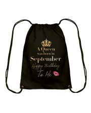 September Girl Drawstring Bag tile