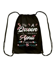 April Girl Drawstring Bag tile