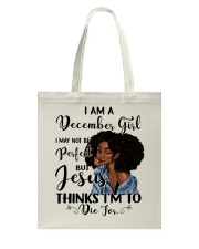 December Girl Tote Bag tile