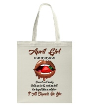 April Girl Tote Bag tile