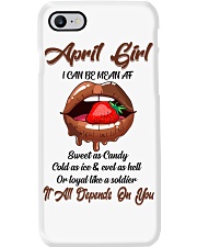 April Girl Phone Case tile