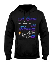 February Birthday 28th Hooded Sweatshirt front