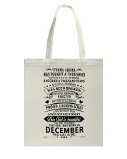 December Girl Tote Bag tile