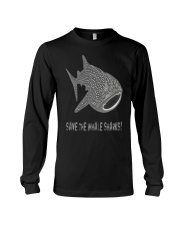 save the whale shark sharks fish dive diver diving Long Sleeve Tee thumbnail