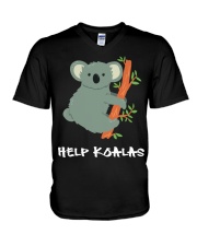Help Koalas - Save Koala Australian V-Neck T-Shirt thumbnail