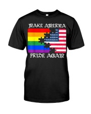 Make America Pride Again Flag Pride LGBT Gift Tee Classic T-Shirt thumbnail