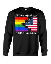 Make America Pride Again Flag Pride LGBT Gift Tee Crewneck Sweatshirt thumbnail