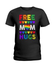 Freemom hugs tshirt rainbow heart LGBT pride mont Ladies T-Shirt thumbnail