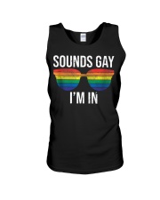 Sounds Gay I'm In Funny Gay Shirts LGBT Rainbow Unisex Tank thumbnail