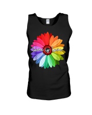 LGBT Pride Love Is Love Daisy Rainbow T-Shirt Unisex Tank thumbnail