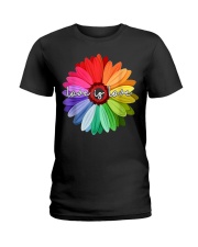 LGBT Pride Love Is Love Daisy Rainbow T-Shirt Ladies T-Shirt thumbnail